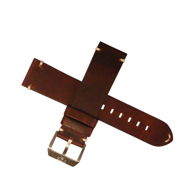 Bracelet marron foncé de 22 mm