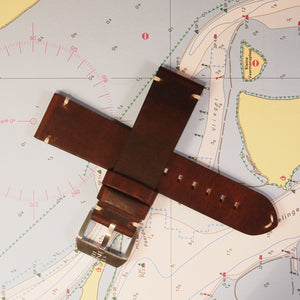 Bracelet marron foncé de 22 mm