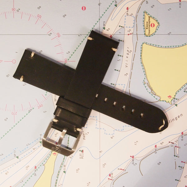 Bracelet noir Business 22 mm