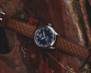 22 mm Diamond Quilted Brown Strap