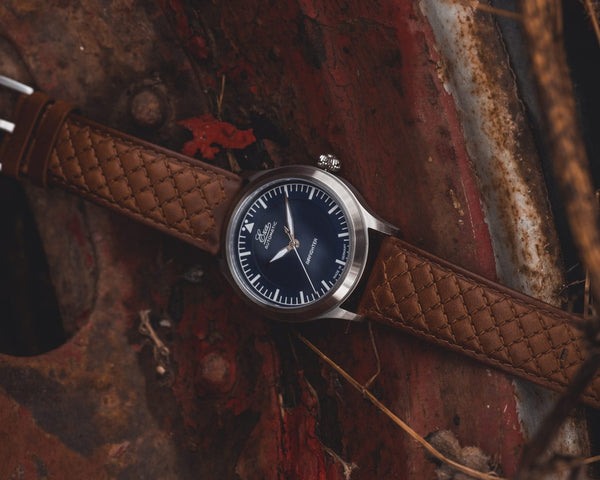 22 mm Diamond Quilted Brown Strap