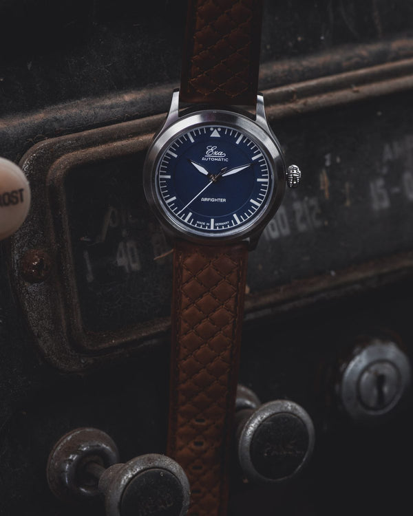 22 mm Diamond Quilted Brown Strap