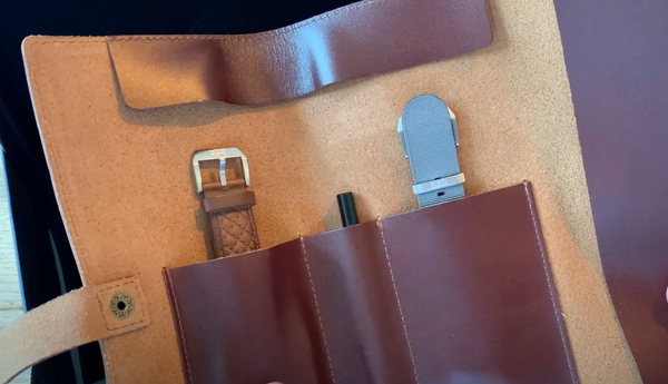 Leather Watch Roll