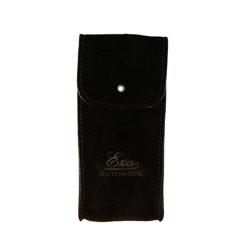 Black Suede Watch Pouch