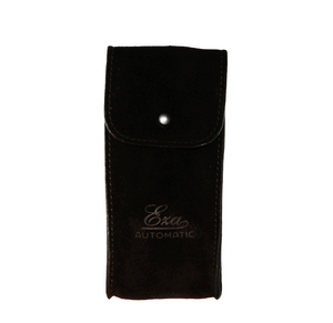 Black Suede Watch Pouch