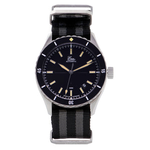 Bracelet NATO noir-gris